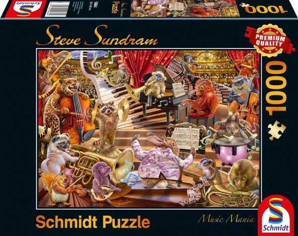 SCHMIDT SPIELE 59664 Steve Sundram: Music Mania  Puzzle 1000 Teile