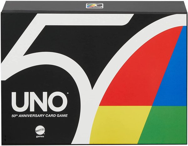 Mattel UNO 50. Jubiläumsausgabe  50 Jahre Jubiläumsedition
