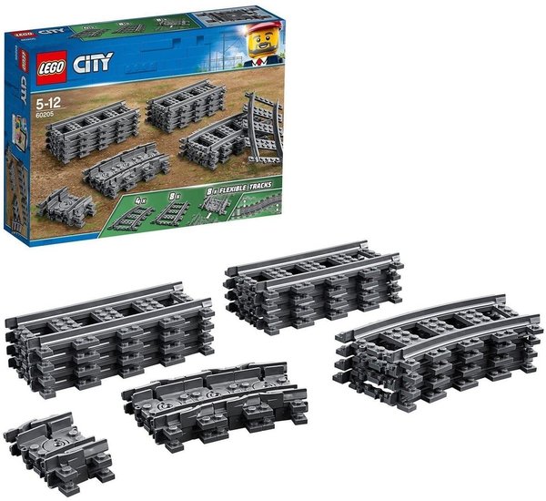 LEGO® City 60205 Schienen und Kurven, 20 Teile